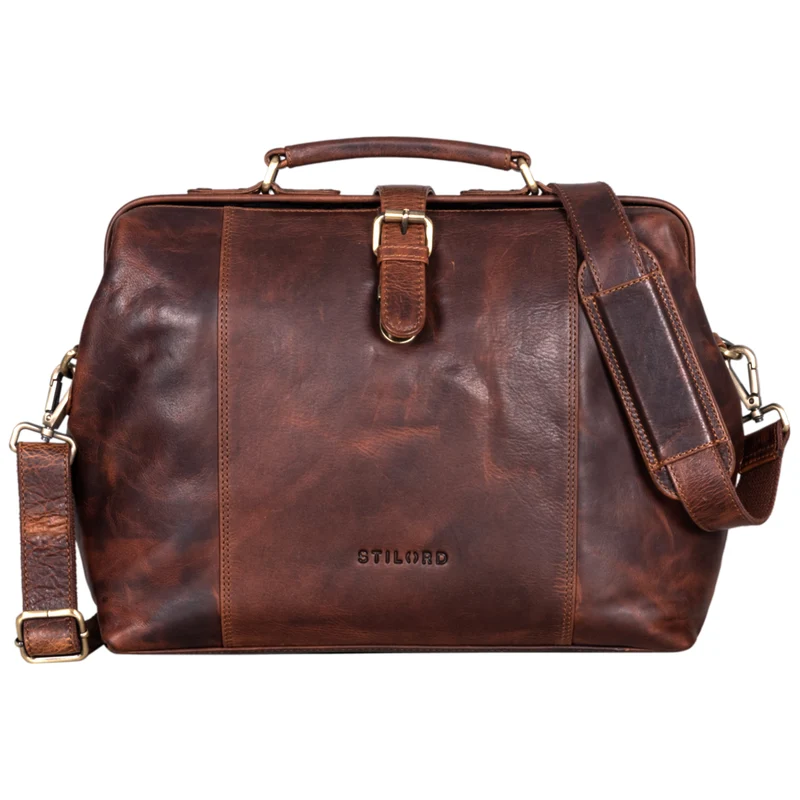 STILORD "Johannes" Vintage Arzttasche Leder