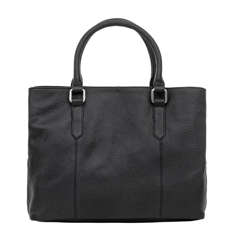 "Lexa" Handtasche Damen mittelgroß Leder und Echtleder Bürotasche