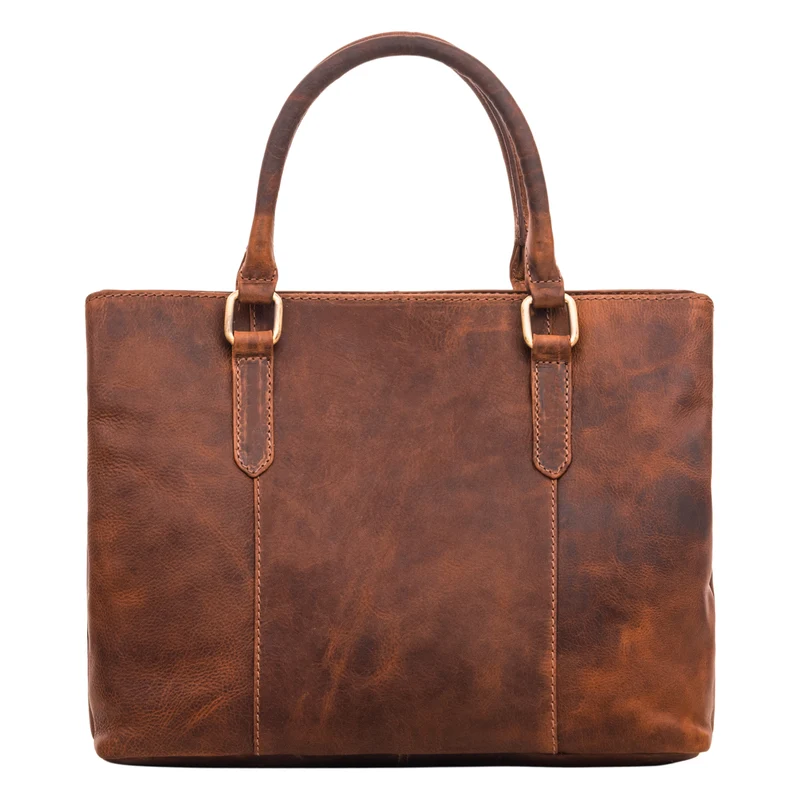 "Lexa" Handtasche Damen mittelgroß Leder und Echtleder Bürotasche