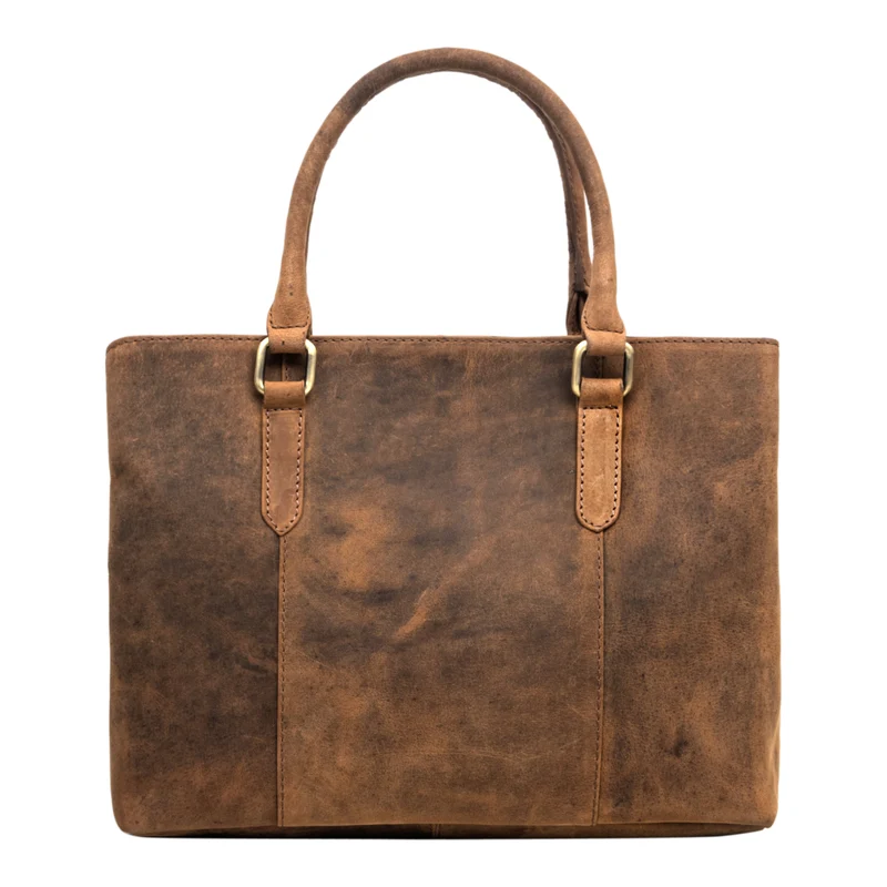 "Lexa" Handtasche Damen mittelgroß Leder und Echtleder Bürotasche