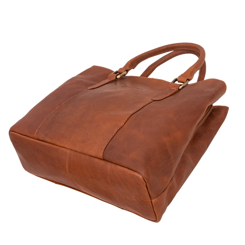 "Lexa" Handtasche Damen mittelgroß Leder und Echtleder Bürotasche