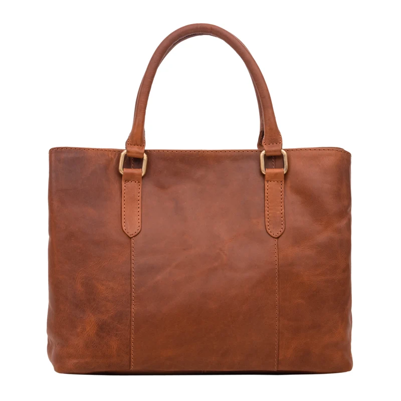"Lexa" Handtasche Damen mittelgroß Leder und Echtleder Bürotasche
