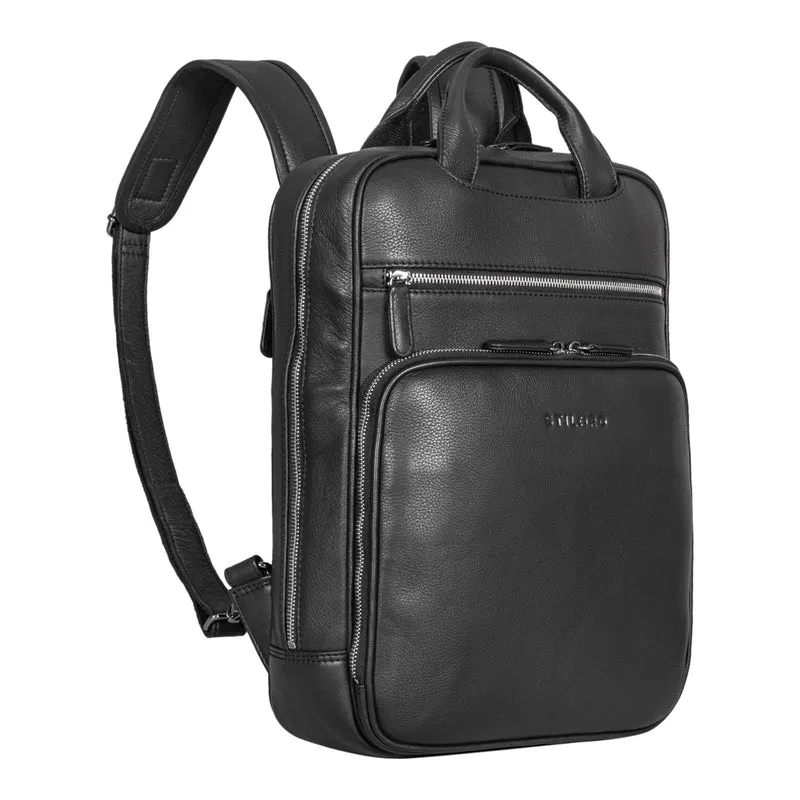 "Nova" Moderner Echt-Leder Rucksack Notebook 13,3 Zoll Damen / Herren
