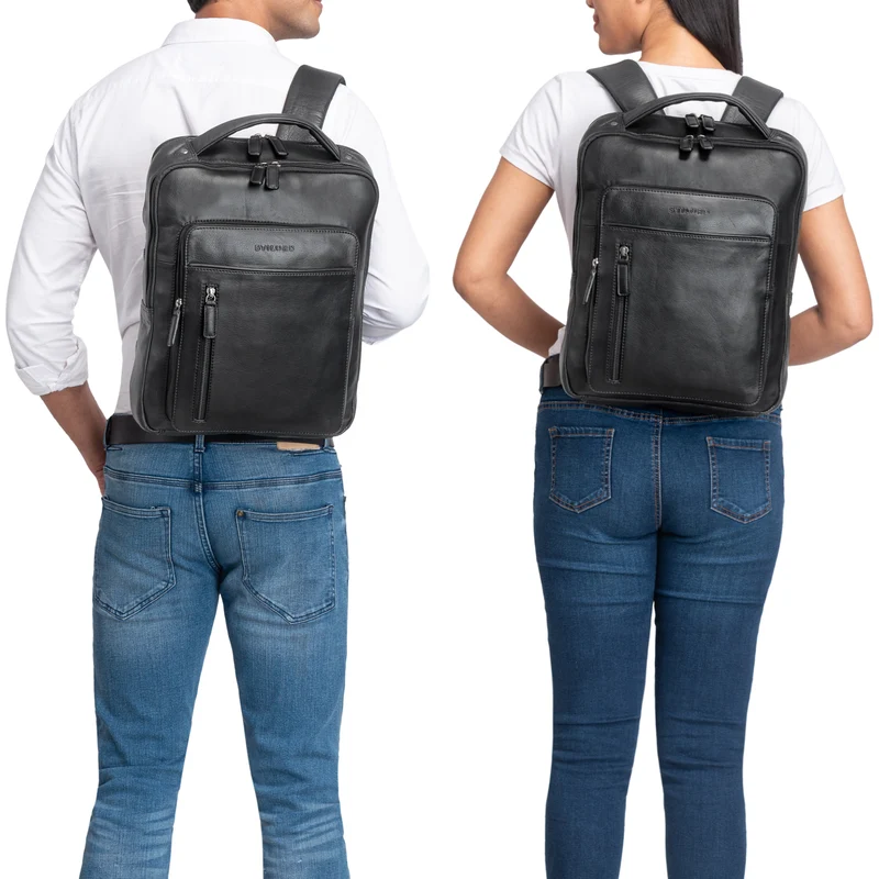 "Tory" Leder Laptoprucksack 13 - 14 Zoll Herren Damen