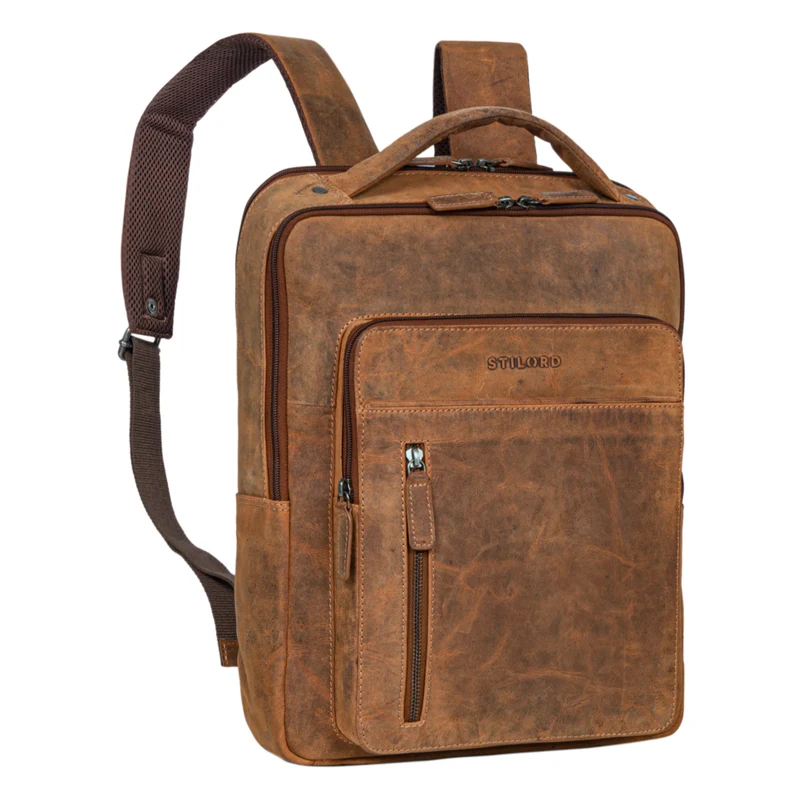 "Tory" Leder Laptoprucksack 13 - 14 Zoll Herren Damen