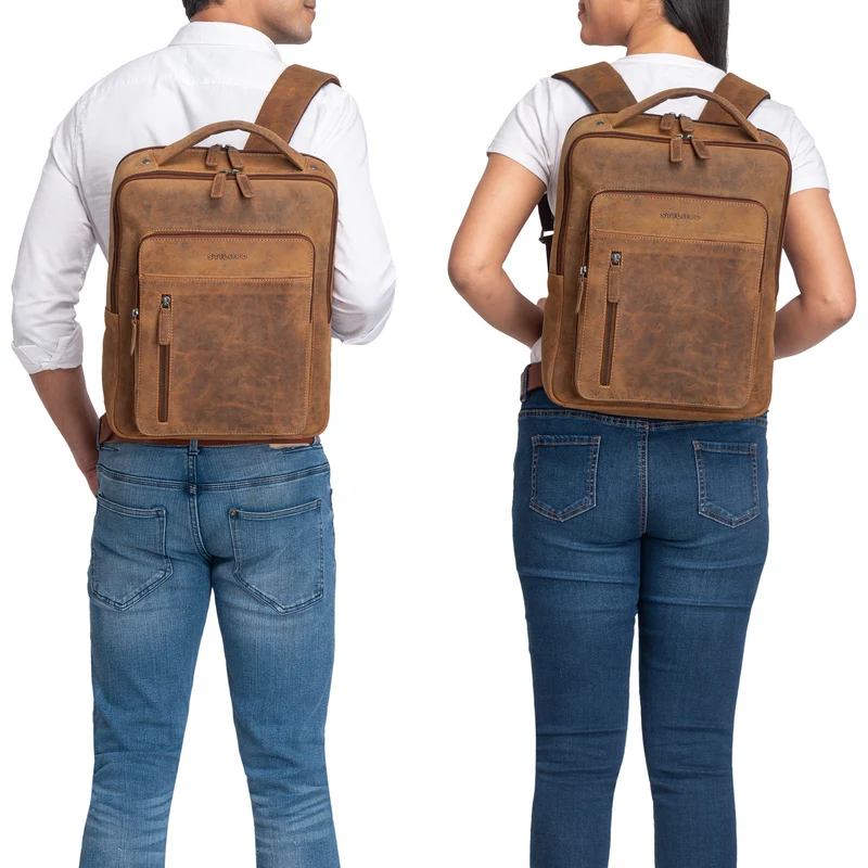 "Tory" Leder Laptoprucksack 13 - 14 Zoll Herren Damen