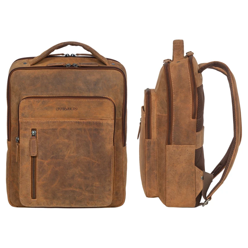 "Tory" Leder Laptoprucksack 13 - 14 Zoll Herren Damen