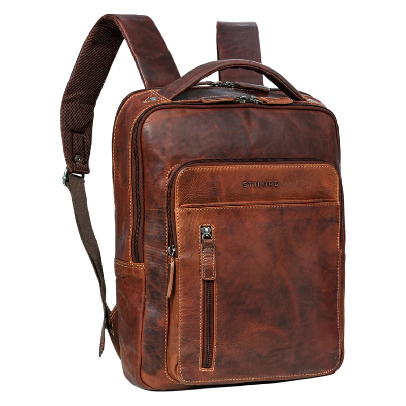 "Tory" Leder Laptoprucksack 13 - 14 Zoll Herren Damen