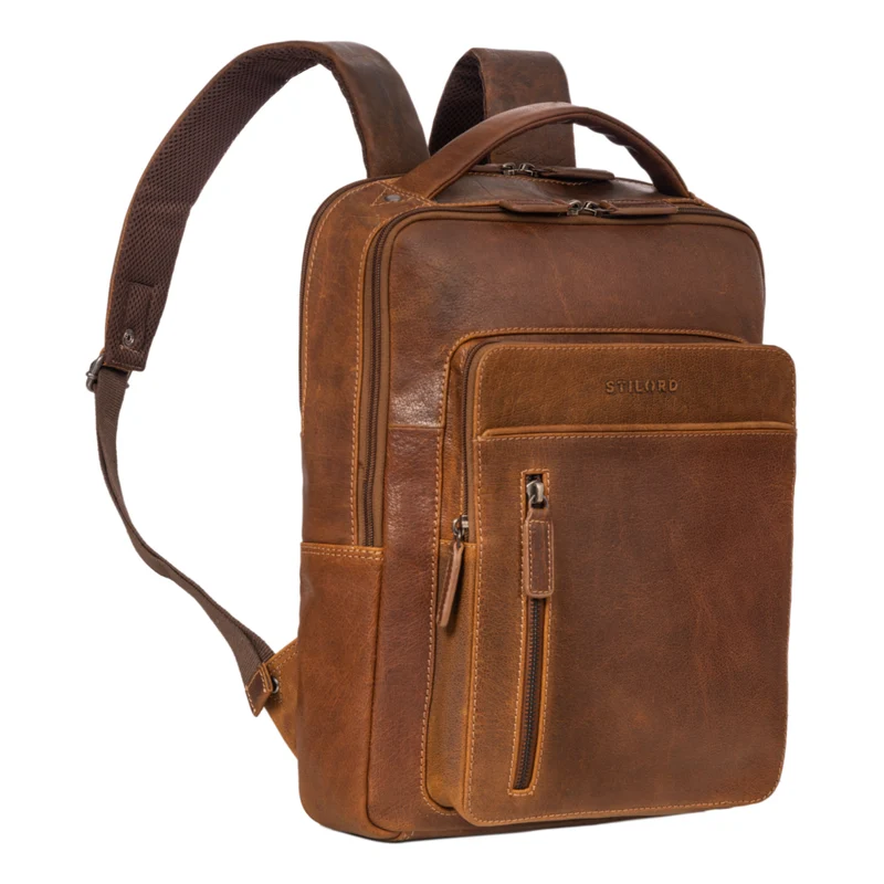 "Tory" Leder Laptoprucksack 13 - 14 Zoll Herren Damen