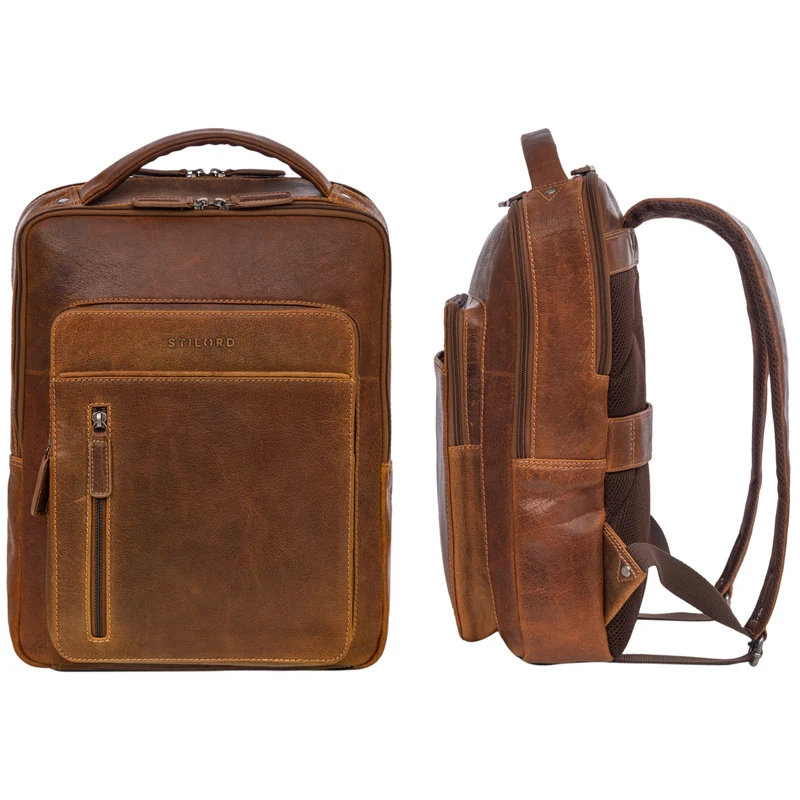 "Tory" Leder Laptoprucksack 13 - 14 Zoll Herren Damen