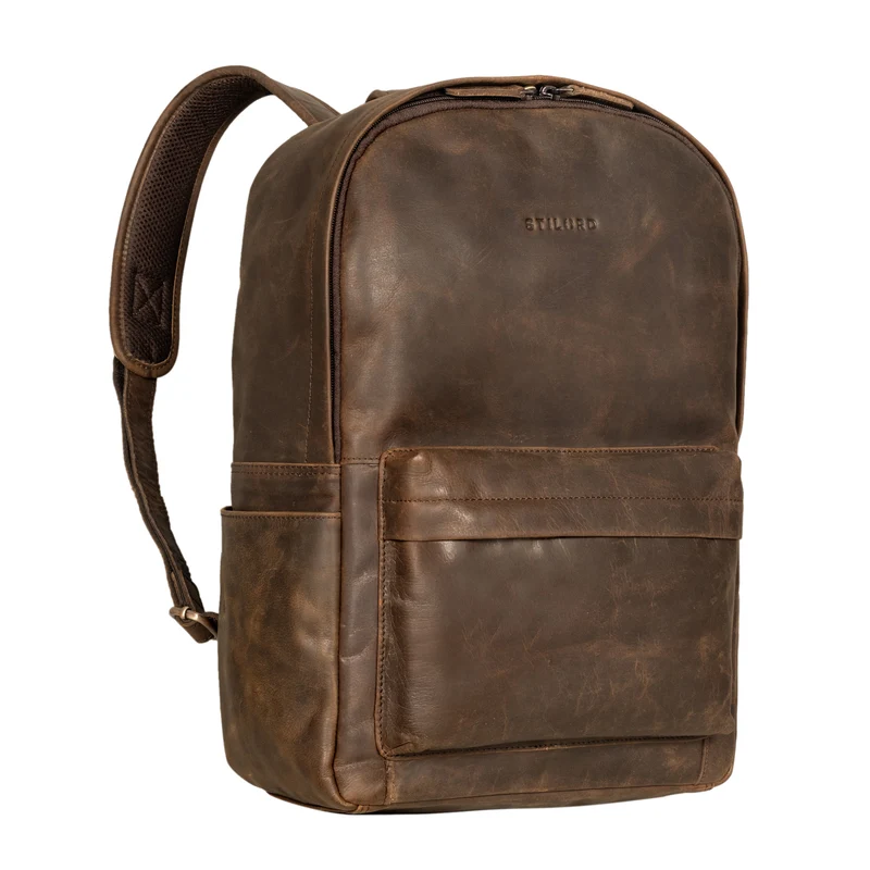 "Arik" Rucksack Herren Leder 16 Zoll