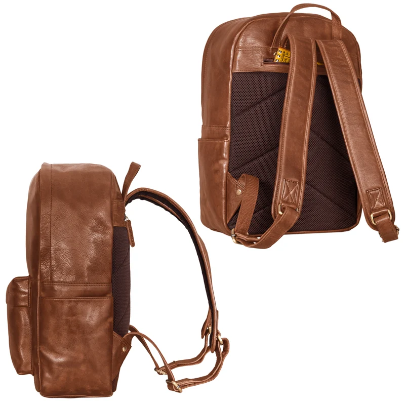 "Arik" Rucksack Herren Leder 16 Zoll