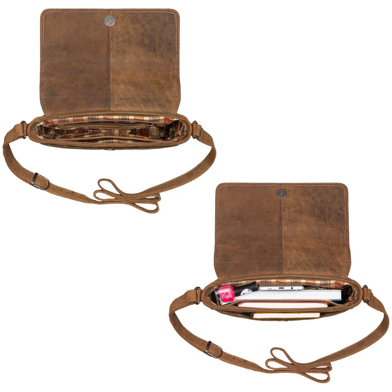 “Denisse” Schultertasche Damen Leder klein
