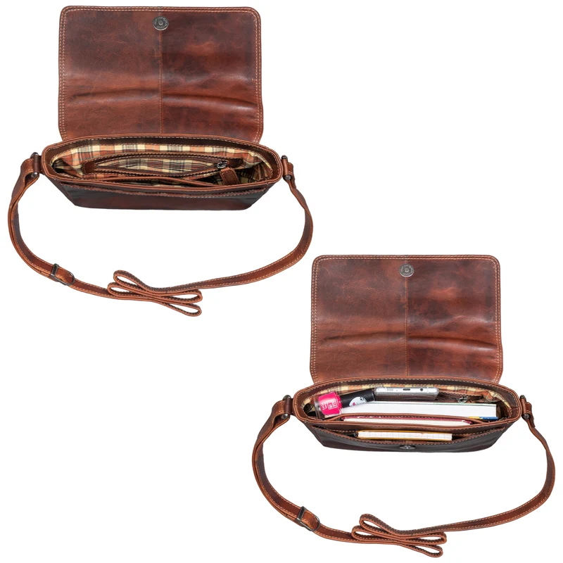 “Denisse” Schultertasche Damen Leder klein