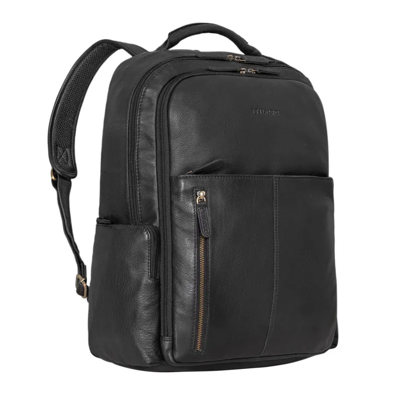 "Sherlock" Laptoprucksack Damen und Herren 17 Zoll Leder