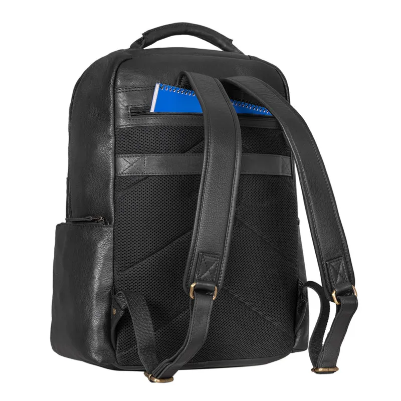 "Sherlock" Laptoprucksack Damen und Herren 17 Zoll Leder