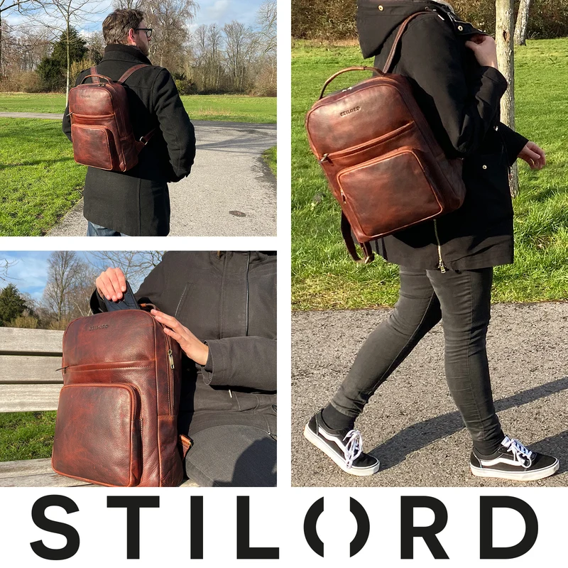 "Glover" Business Lederrucksack 15,6 Zoll