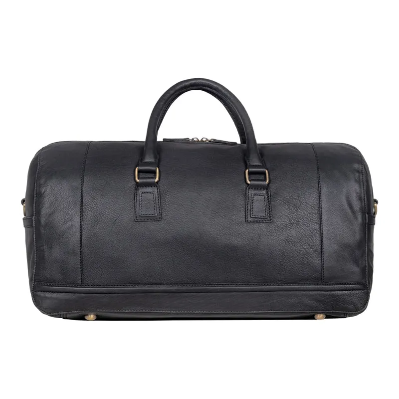 "Edson" Leder Weekender Vintage Reisetasche Groß für Herren und Damen