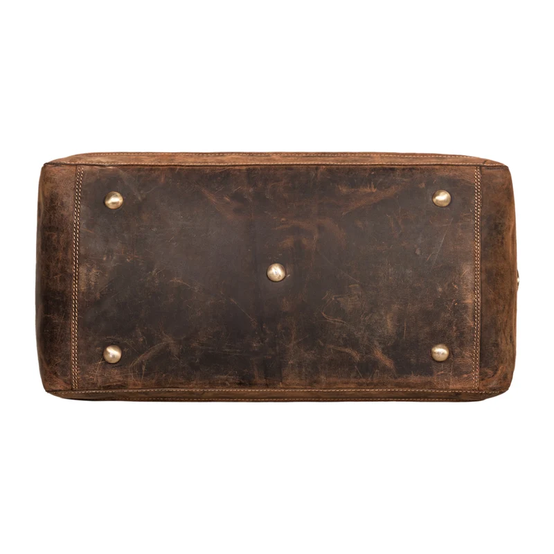 "Edson" Leder Weekender Vintage Reisetasche Groß für Herren und Damen