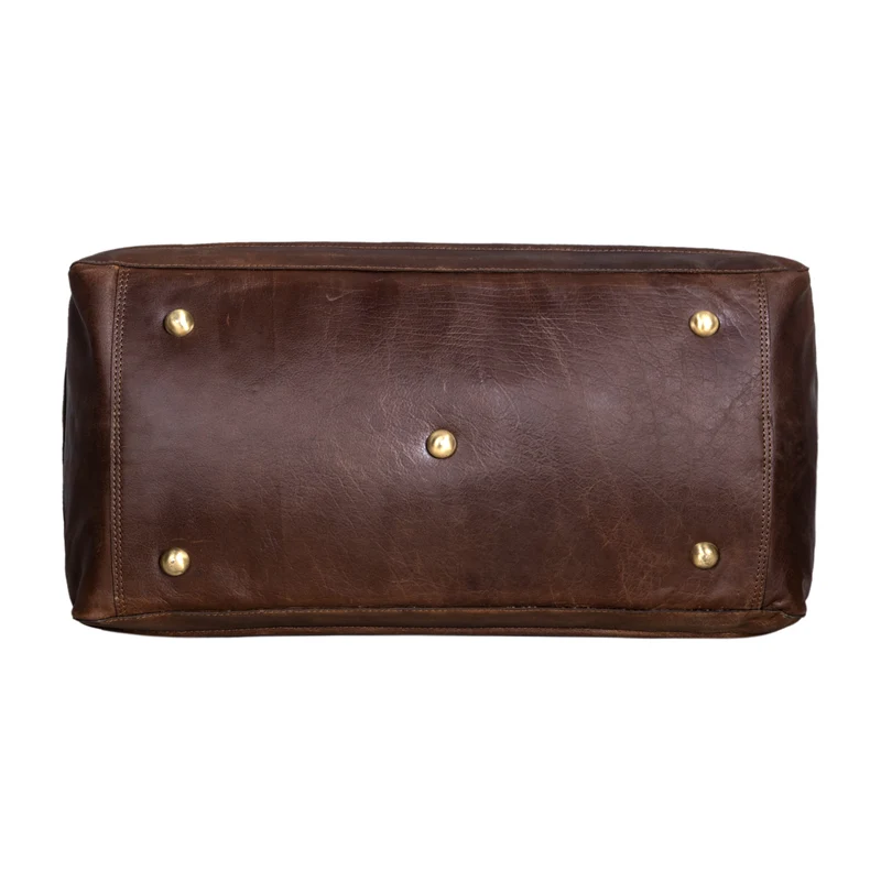"Edson" Leder Weekender Vintage Reisetasche Groß für Herren und Damen