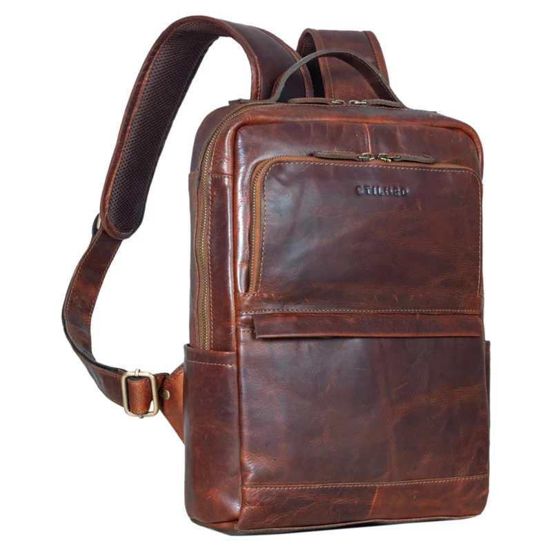 "Albie" Laptop Rucksack Leder 13,3 Zoll