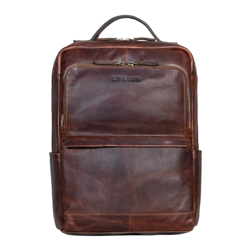 "Albie" Laptop Rucksack Leder 13,3 Zoll