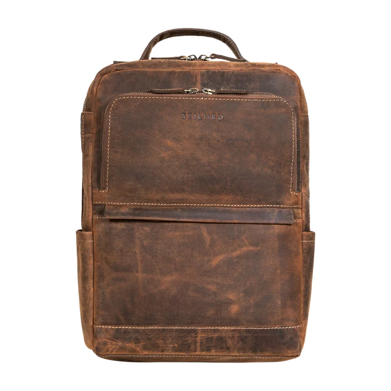 "Albie" Laptop Rucksack Leder 13,3 Zoll