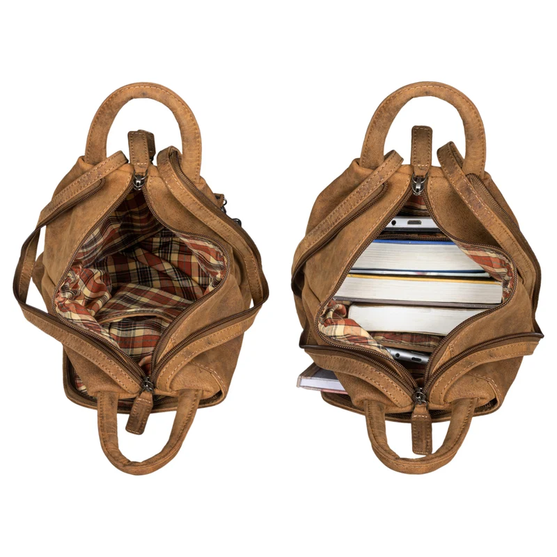 "Minou" Leder Sling Bag Damen 2-in-1