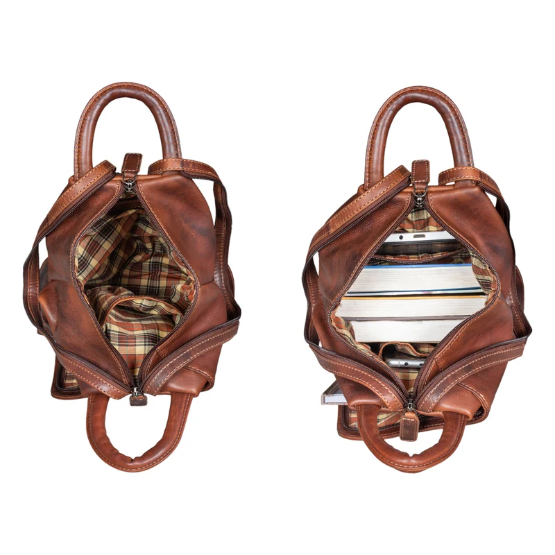 "Minou" Leder Sling Bag Damen 2-in-1