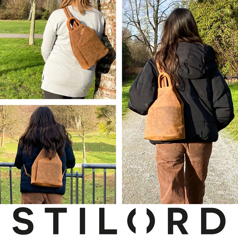 "Minou" Leder Sling Bag Damen 2-in-1