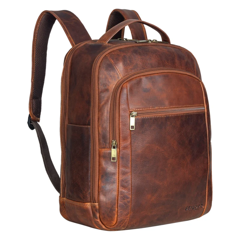 "Floyd" Laptop-Rucksack 14 - 16 Zoll Leder Herren und Damen
