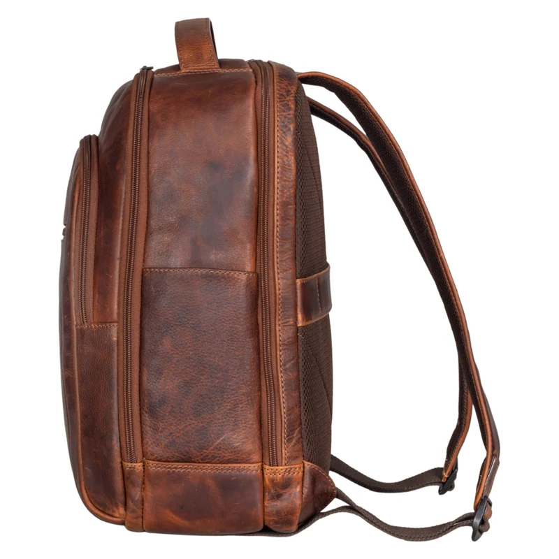 "Floyd" Laptop-Rucksack 14 - 16 Zoll Leder Herren und Damen
