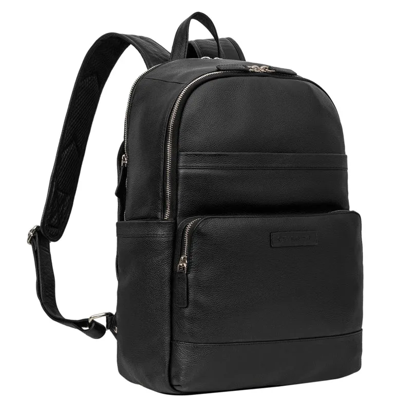 "Milan" Klassischer Laptop Rucksack 13,3 - 14 Zoll Echt Leder