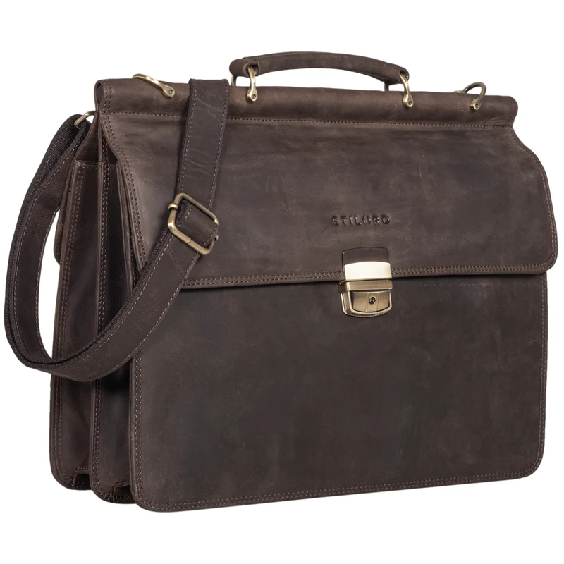"Stephan" Laptoptasche 15,6 Zoll Herren Leder