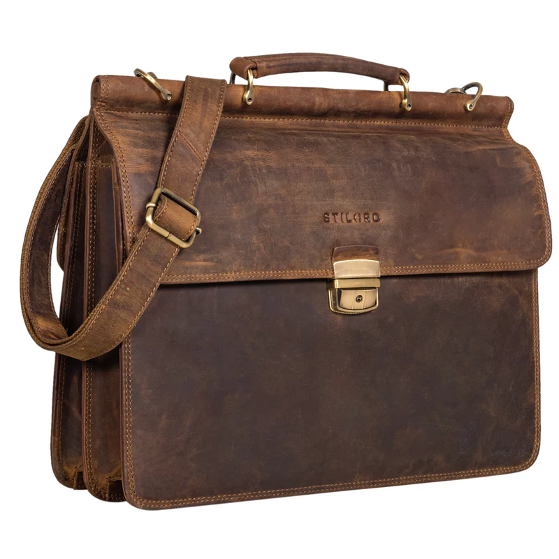 "Stephan" Laptoptasche 15,6 Zoll Herren Leder