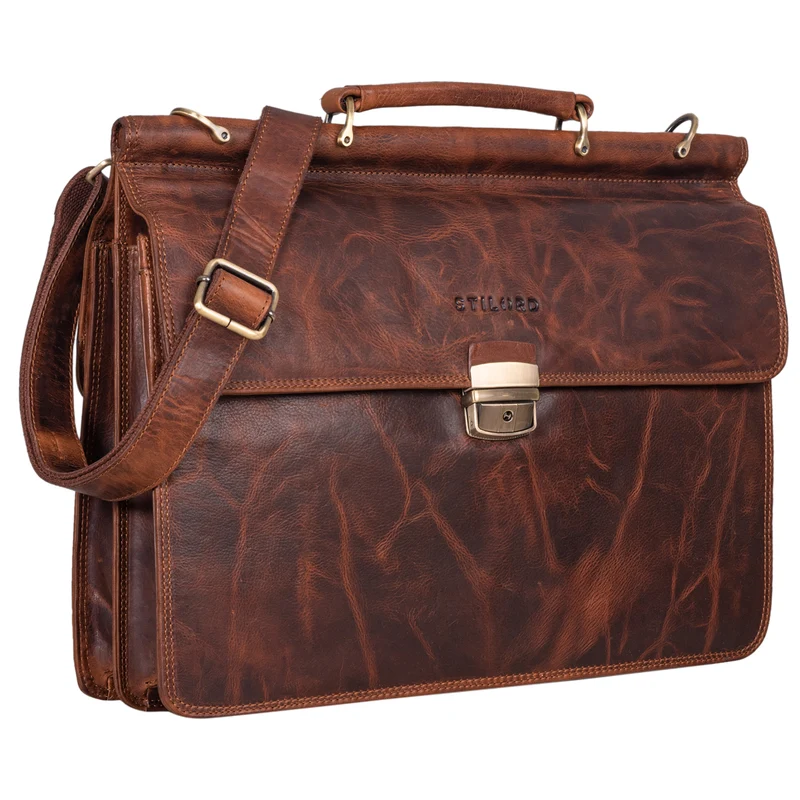 "Stephan" Laptoptasche 15,6 Zoll Herren Leder