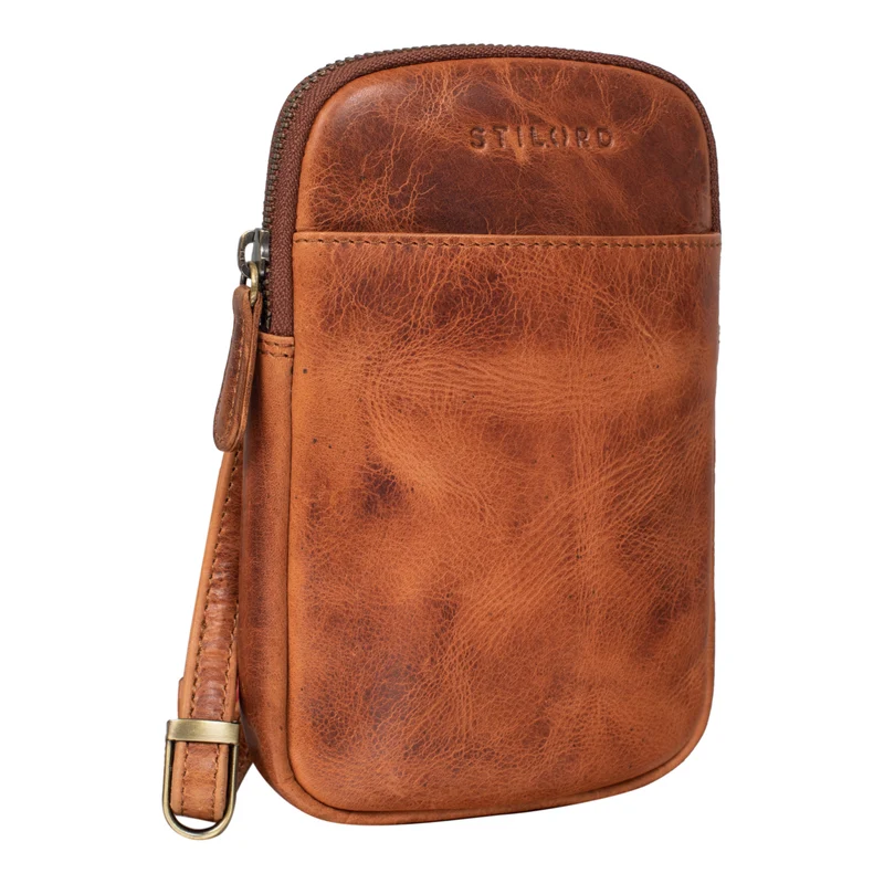 B-WARE "Loki" Brustbeutel Leder Handytasche