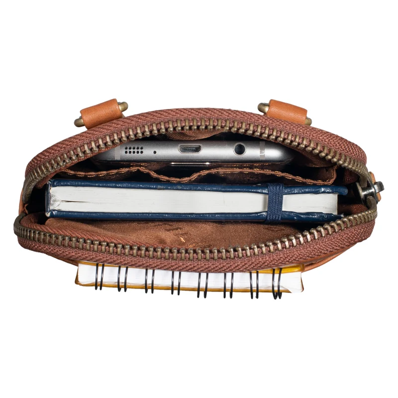 B-WARE "Loki" Brustbeutel Leder Handytasche