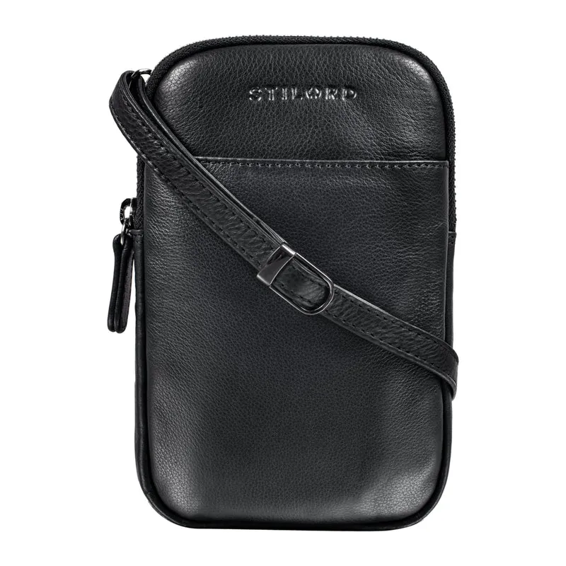 B-WARE "Loki" Brustbeutel Leder Handytasche