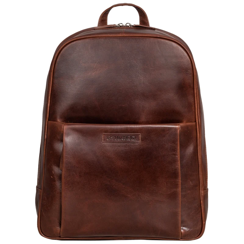 "Etienne" Laptop Rucksack 15,6 Zoll Echtleder Damen und Herren