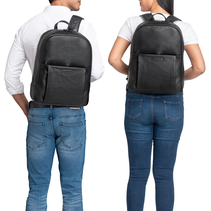 "Etienne" Laptop Rucksack 15,6 Zoll Echtleder Damen und Herren