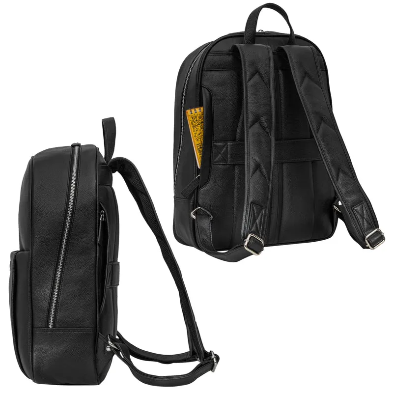 "Etienne" Laptop Rucksack 15,6 Zoll Echtleder Damen und Herren