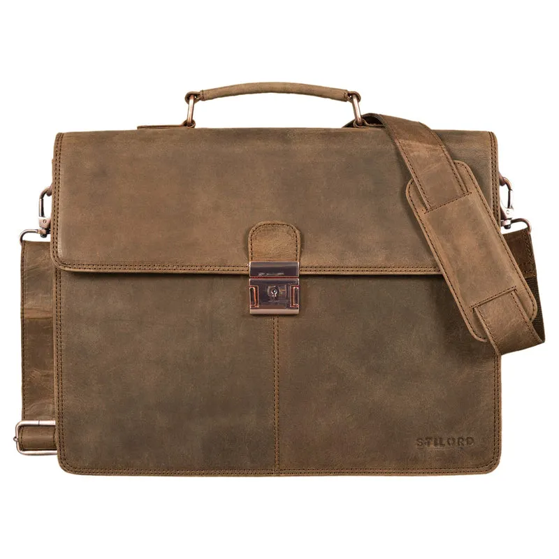 B-WARE "Apolonius" Arbeitstasche Herren Leder