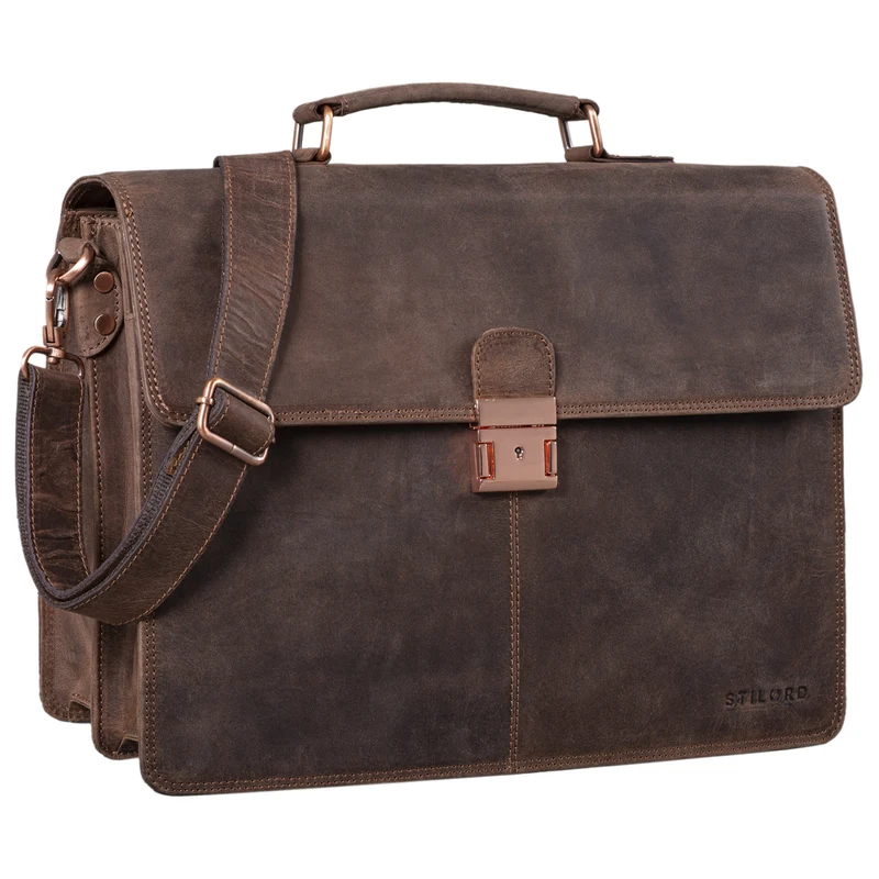 B-WARE "Apolonius" Arbeitstasche Herren Leder