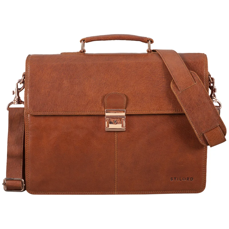 B-WARE "Apolonius" Arbeitstasche Herren Leder
