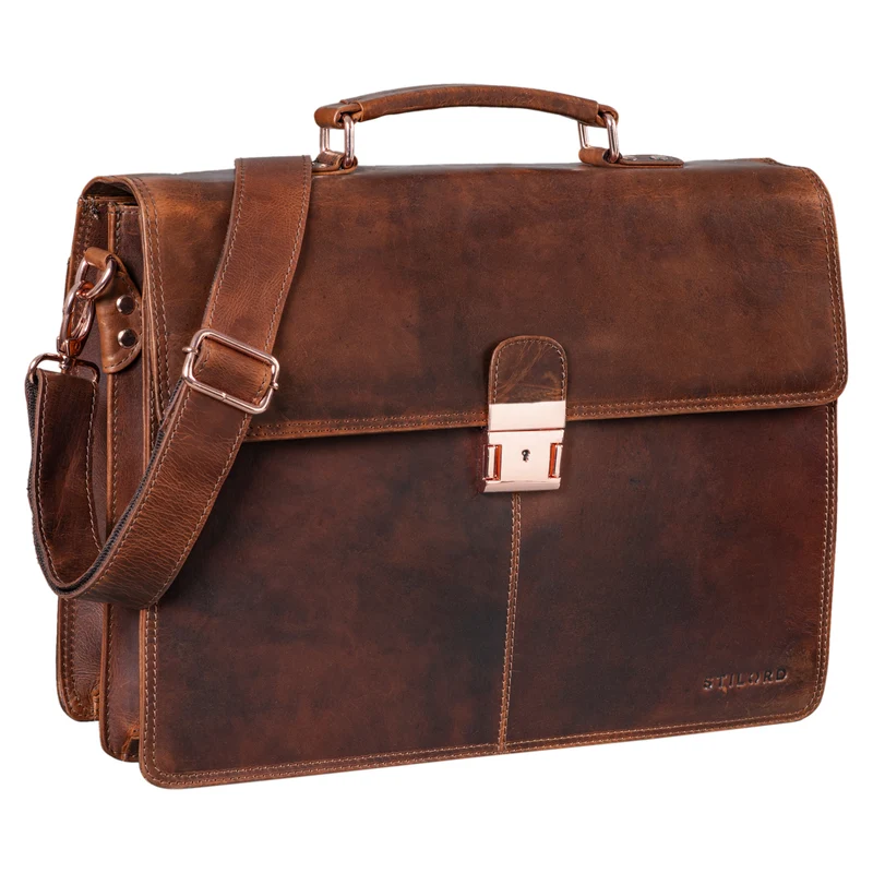 B-WARE "Apolonius" Arbeitstasche Herren Leder