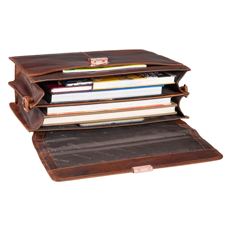 B-WARE "Apolonius" Arbeitstasche Herren Leder