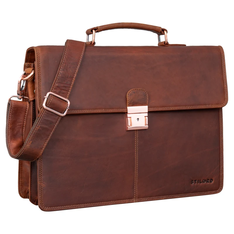 B-WARE "Apolonius" Arbeitstasche Herren Leder