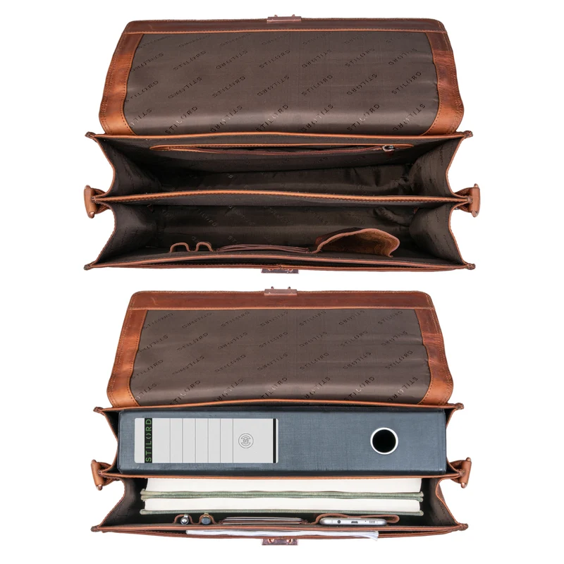 B-WARE "Apolonius" Arbeitstasche Herren Leder