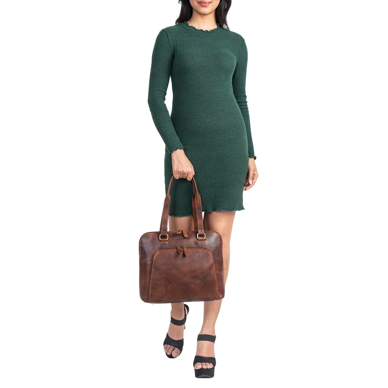 "Hermione" Echt Leder Business-Tasche 13,3 Zoll Damen Elegant